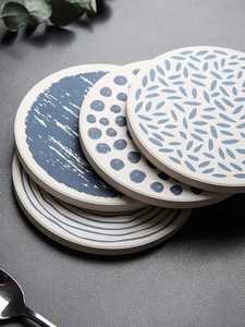 Posavasos de té con incrustaciones de hueso de estilo lujoso y diseño moderno y posavasos de piedra para oficina y hotel de la mejor calidad y uso - Product Image 4