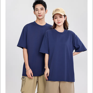 Camiseta personalizada de 220gsm, 280gsm, 300gsm, 320gsm, camiseta pesada de gran tamaño con hombros descubiertos, camiseta personalizada de algodón 100 - Product Image 3