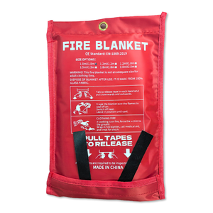 Flame Emergency Retardant Fiberglass Fire <b>Blankets</b> Bulk Fireproof Survival Safety Cover 550C High Temperature Resistance - Product Image 2