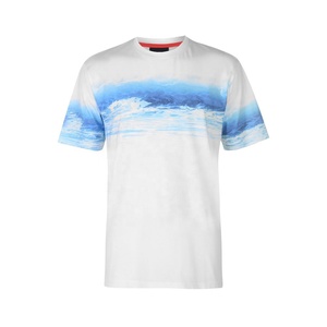 เสื้อยืดผ้าฝ้าย100% สำหรับผู้ชายเสื้อยืดสีดำแขนสั้นผ้าทอลำลองพิมพ์โลโก้ได้ตามต้องการ - Product Image 2