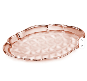 Plateau de collations et de plats en cuivre pur personnalisé meilleur plateau de service en cuivre design de luxe taille et design personnalisés - Product Image 1