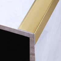 Bandes de finition d'angle décoratives en alliage d'aluminium en forme de L L10*10, autocollantes, durables, pour la protection des bords des murs et des sols, protection des carreaux