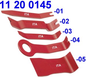 Juego de 5 Herramientas de Extracción Prácticas ITA Tools Modelo 11 20 0145-5pcs, Cuña de Palanca de Nylon + Fibra de Vidrio para Reparaciones, Operación Manual - Product Image 3