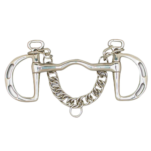 Broca Kimberwick de 18 mm | Broca de filete Kimberwick de caballo de acero inoxidable para equitación inglesa, entrenamiento ecuestre y control - Product Image 1
