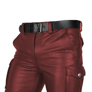 Pantalones Cortos de Cuero para Hombre, Estilo Nuevo, Hechos a Medida, Precio Económico, Color Sólido, Transpirables y Ligeros, para Venta en Línea - Product Image 3