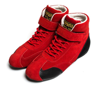 CHRIS KS-3 MY21 Chaussures de karting d'hiver Noir/Rouge EUR 46 Doublure en cuir véritable Caractéristique imperméable