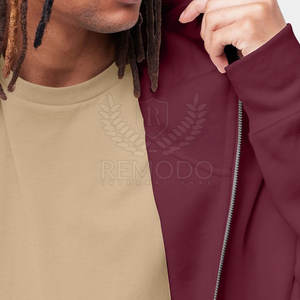 OEM superventas cremallera de cara completa sudaderas con capucha por encargo transpirable diseño personalizado cremallera de cara completa sudaderas con capucha de moda - Product Image 5