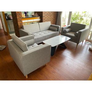 ชุดโซฟาผ้าสีเทาแบบปรับเปลี่ยนได้ รุ่น CBSF68005 พร้อมคุณสมบัติที่ทนทาน - Product Image 4