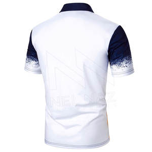 Camiseta de manga corta de poliéster y algodón 100% para hombre de alta calidad de fabricante, camiseta de talla grande con patrón de letras - Product Image 3