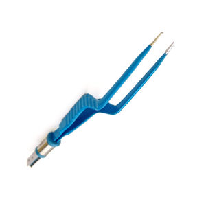Pinzas de bayoneta bipolar Pinzas eléctricas antiadherentes con revestimiento azul Pinzas bipolares antiadherentes de acero inoxidable alemán - Product Image 2