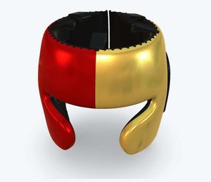 Protège-tête en cuir de haute qualité pour la boxe, le MMA et le Maui Thai Professional Custom Design Training Boxing Head Guard - Product Image 4