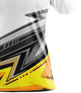 Camisetas Casuales de Alta Calidad para Hombre, de Manga Corta, Ligeras, de Algodón Orgánico 100%, con Logotipo Personalizado en Color Amarillo y Negro - Product Image 5
