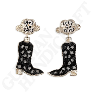 Fabriqué à la main élégant personnalisé lettres d'amour perlées boucles d'oreilles goutte complexe perlage romantique accessoire de mode cadeau parfait - Product Image 5