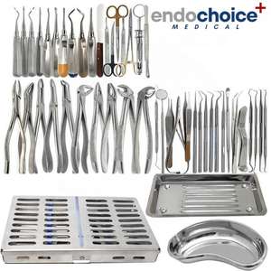 Luxating Dental Instruments 77 Uds cirugía Dental Oral extracción elevadores fórceps instrumento Kit Set por Endochoice Medical - Product Image 2