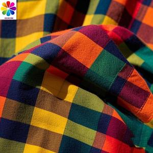 Tissu en sergé 100% coton, à carreaux, teint en fil, nouvelle mode, directement de l'usine, pour chemises et jupes pour garçons, style flanelle - Product Image 1