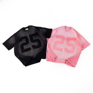 Camiseta Extra Grande de Algodón 100% Tejido Personalizada ODM OEM para Hombre y Mujer, Estilo Lavado con Estampado, Ecológica, Hecha en Vietnam - Product Image 6