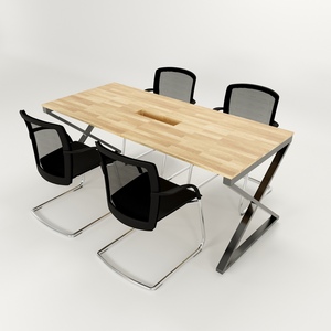 XConcept HBXC011 Assembly Meeting <b>Table</b> Contemporary Design 180x80 Steel <b>Office</b> Furniture Adjustable for Hotels Conferences - Product Image 1