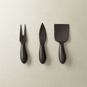 Épandeur de fromage en acier inoxydable noir mat, coupeur de coupe, trancheur de fromage de styliste, poignée épaisse, beurre outils à fromage - Product Image 1