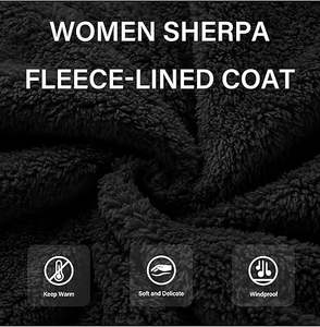 Veste polaire décontractée en fausse fourrure pour femmes motif brodé printemps automne mode transitoire fermeture éclair Service OEM teint pour l'hiver - Product Image 5