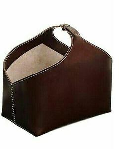 Panier de rangement en cuir avec poignées, organisateur en cuir, panier cadeau pour la salle de sport, le pique-nique, le rangement à domicile, organisation multi-usages, faible coût - Product Image 3