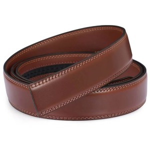 Vente en gros de ceintures en cuir véritable avec logo personnalisé boucle en acier faite à la main stock d'usine en cuir de vachette - Product Image 1