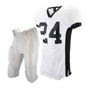 Vente en gros de taille plus uniforme américain 100% polyester ensemble de maillots de football américain conception personnalisée uniforme de football américain imprimé - Product Image 1