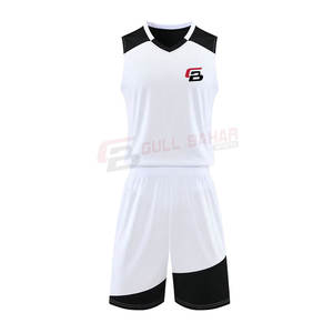Kit de baloncesto transpirable con estampado personalizado 100% poliéster verano deportes equipo Jersey y pantalones cortos conjunto con número y marca del equipo - Product Image 1