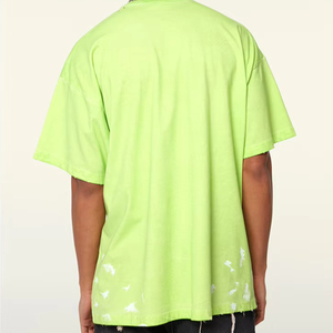 Custom Logo 310 GSM 100% Cotton Heavyweight Splashing <b>Paint</b> Process Tshirt Oversized Vintage T-<b>shirt</b> for men DDP Shipping - Product Image 2