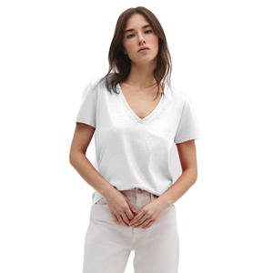 T-shirt ajusté pour femme, style décontracté, 100% coton, respirant et léger, tailles XS et XXS, long et court - pour l'été - Product Image 5