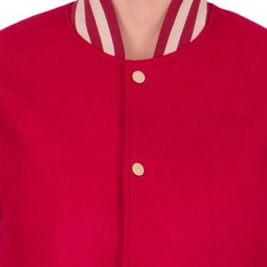 Veste bomber universitaire personnalisée avec logo, en cuir imprimé, broderie en chenille, streetwear, pour femmes, fabriquée par un fabricant OEM - Product Image 4