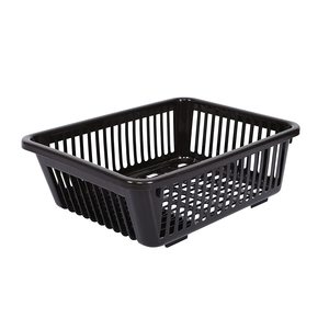 Escurridor de platos de cocina de plástico duradero con bandeja de drenaje ganchos laterales para palillos cucharas frutas y verduras - Product Image 4