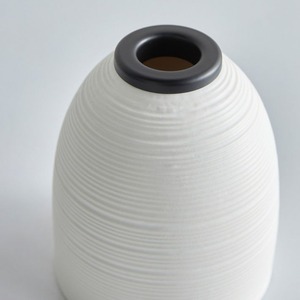 Modern White Ribbed <b>Vase</b> Style Incense Burner Minimalist Home Decor Western Design For Gifting And Home Decor Use - Product Image 2
