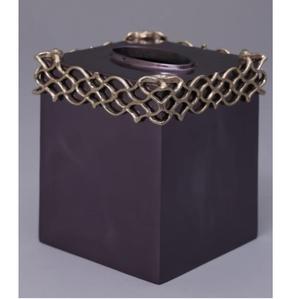 Boîte à mouchoirs de décoration pour dîner à la maison, finition antique, porte-mouchoirs moderne, design de café - Product Image 1