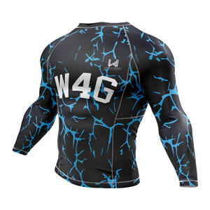 Maillot de sport personnalisé pour homme, léger, respirant, à compression, à séchage rapide, haut de sport ajusté à haute élasticité pour la salle de sport, le yoga et les sports - Product Image 6