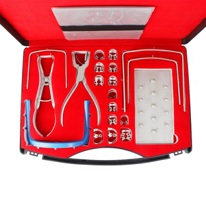 Rubber Dam Kit Light Brewer <b>Punch</b> Forceps Kit 20Pcs Stainless Steel Dental Dam <b>Set</b> Dental Protection Kit - Product Image 3