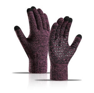Winter Waterproof Warm Knitted Gloves Thickened <b>Padded</b> for Screen Anti-Slip for Outdoor Riding and Daily Use in Cold Weather - Product Image 3