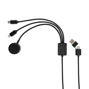 Cable USB Ecológico 6 en 1, Fabricado con RPET, Producto Promocional Sostenible - Product Image 5
