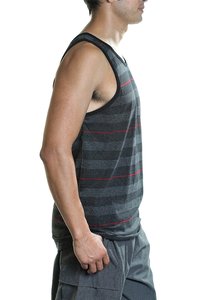 Débardeur de gym en coton pour hommes, coupe décontractée, sans manches, avec emmanchures profondes et tissu léger, idéal pour l'entraînement physique. - Product Image 3