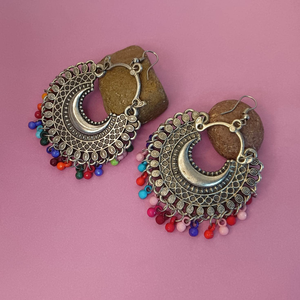 ต่างหูระย้าแฟชั่น Chand รูปวัวหลากสี - Product Image 2
