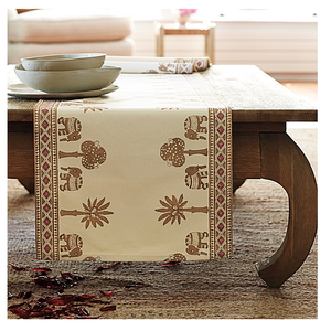 Blue Color 100% Organic Cotton GOTS Certificate Customized Reusable Multipurpose Hot controller Custom Design home <b>Table</b> <b>Runner</b> - Product Image 6