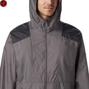 El mejor diseño de ropa de calle, chaqueta cortavientos para hombre de alta calidad, chaqueta de nailon personalizada con estilo transpirable de manga larga para hombre - Product Image 4