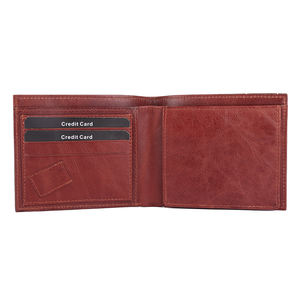 กระเป๋าสตางค์หนังแท้สำหรับผู้ชาย พร้อมช่องใส่บัตร กันน้ำ ปิดแบบเปิด ซับในผ้าฝ้าย แฟชั่นลายการ์ตูน - Product Image 3