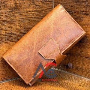 Vente en gros d'embrayages multifonctions en cuir de vachette véritable pour femmes, portefeuille en cuir pleine fleur, carte de crédit, téléphone portable, nouvelle collection 2025 - Product Image 1