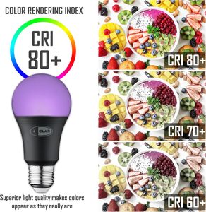 Clar-หลอดไฟ LED UV 10W ฐานสีขาวโคมไฟอัลตราไวโอเลตสีดำสำหรับงานปาร์ตี้ตกแต่งและเทคนิคพิเศษ - Product Image 5