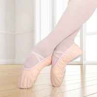 Zapatos de Ballet Personalizados para Mujeres, Hombres y Niños, Ligeros, con Suela de Lona y Cuero Suave, Calzado de Danza, Venta al por Mayor de Fábrica OEM