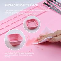 Tapis d'activités classique en silicone pour enfants, imperméable, écologique, durable, support de tasse, planche à dessin non toxique pour peinture