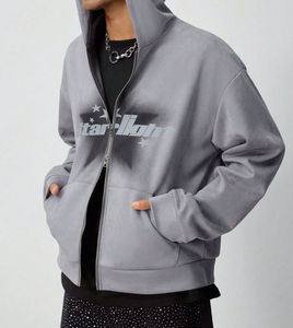 เสื้อฮู้ดแบบสั่งทำสำหรับผู้ชายเสื้อฮู้ดทีมเฉพาะบุคคลสำหรับชุดทำงานวิทยาลัยการปักลายด้วยพลอยเทียมสำเนียงจัดส่งทั่วโลกอย่างรวดเร็ว - Product Image 5