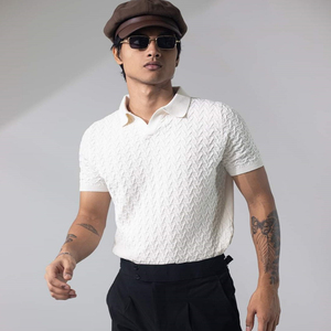 Corte Regular, Tejido de Cable Sólido, 100% Algodón, Transpirable, Unisex, para Camisa, Bangladesh OEM, Personalizado, Venta al por Mayor, Exportación Global, Premium - Product Image 2