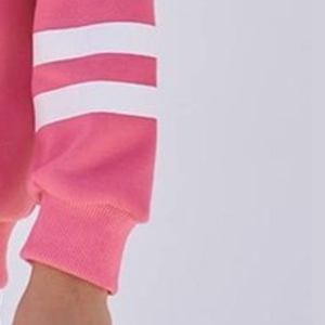 Sweat à capuche en coton à rayures de couleur rose doux avec couleurs personnalisées et broderie au meilleur prix Sweat à capuche Offre Spéciale pour unisexe - Product Image 4