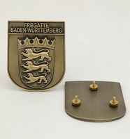 Placa de Zinc Personalizada, Moderna, con Relieve 3D, Insignia Conmemorativa con Montaje de Tornillo, Acabado Bronce Antiguo/Plata/Cobre, Recuerdo
